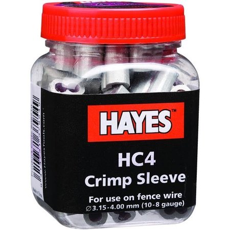 HAYES Hayes 808210 8 - 9 Gauge HC4 Crimp; Silver; Pack of 50 808210